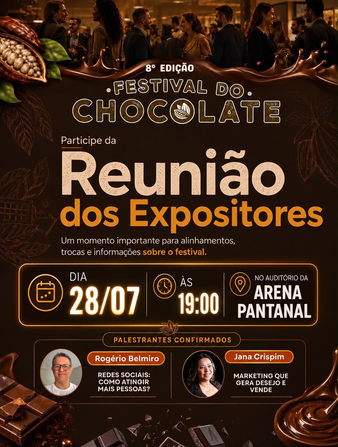 Expositores participam de reunião com palestras e alinhamentos para a maior edição do Festival do Chocolate de MT